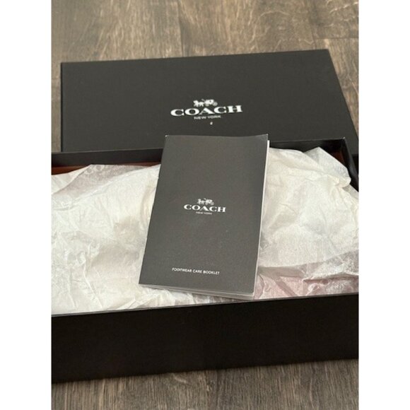 Coach Shoes Rain Floral Rivets Nappa Slip on 8 B Dahlia Pink Q8423 Espadrilles - Picture 11 of 11